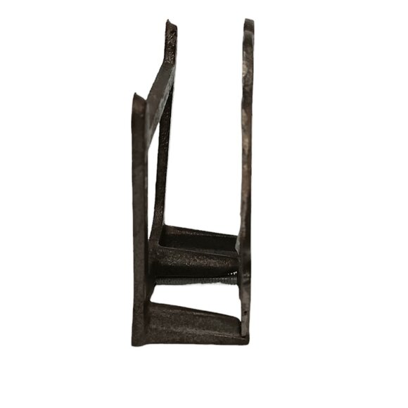 Vintage Cast Iron Fish Napkin Holder Letter Organizer Stained Glass Acrylic - Picture 2 of 9